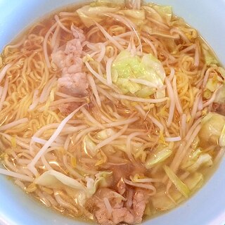 野菜炒めのっけ☆醤油ラーメン